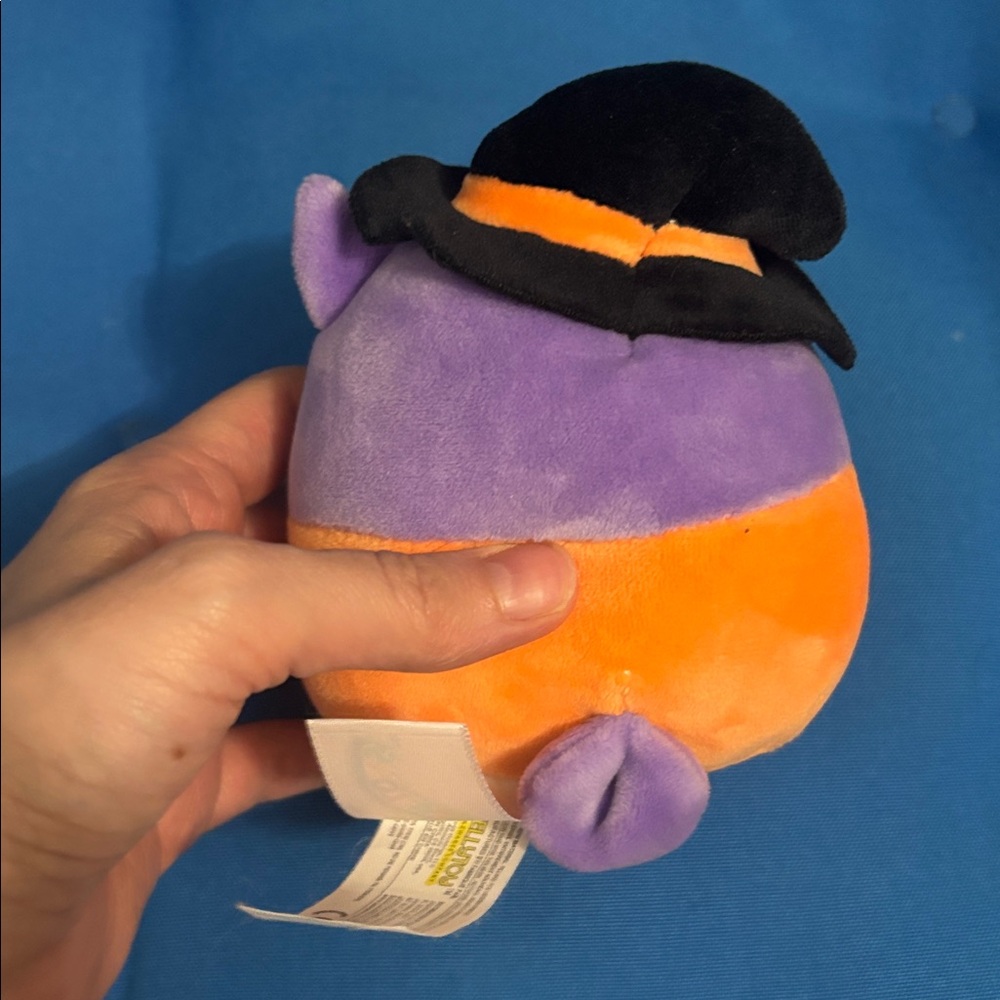 Original SquishMallows Owl In APumpkinWearingWitchHat Size5“Inch Halloween NWOTS - Picture 2 of 5